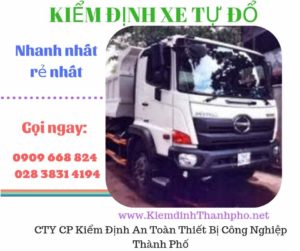 Hình ảnh kiểm định xe tự đổ