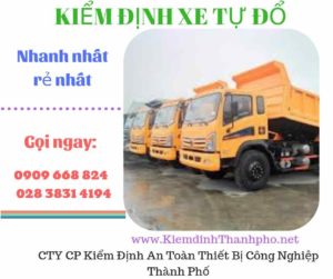 Hình ảnh kiểm định xe tự đổ