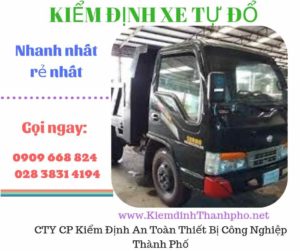 Hình ảnh kiểm định xe tự đổ