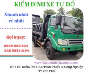 Hình ảnh kiểm định xe tự đổ