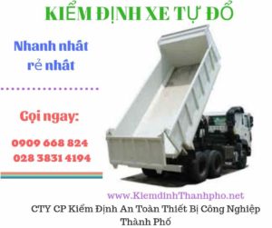 Hình ảnh kiểm định xe tự đổ