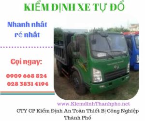 Hình ảnh kiểm định xe tự đổ