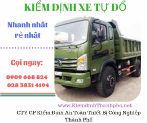 Hình ảnh kiểm định xe tự đổ