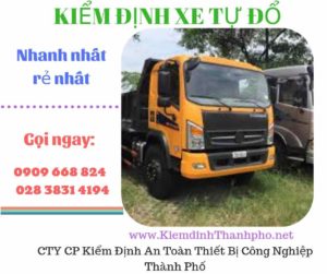 Hình ảnh kiểm định xe tự đổ