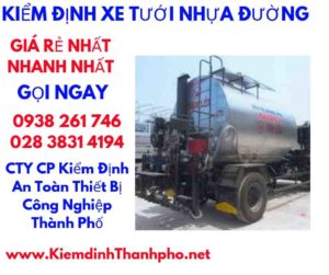 hình ảnh kiểm định xe tưới nhựa đường