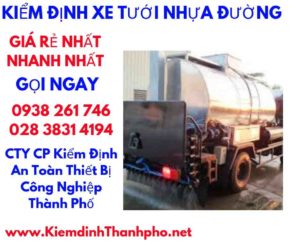 hình ảnh kiểm định xe tưới nhựa đường