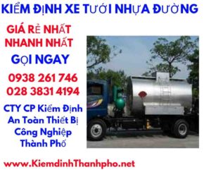 hình ảnh kiểm định xe tưới nhựa đường