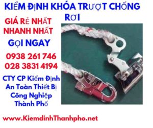 hình ảnh kiểm định khóa trượt chống rơi