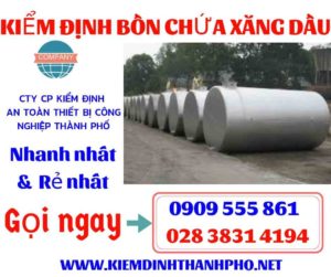 Hình ảnh kiểm định bồn chứa xăng dầu