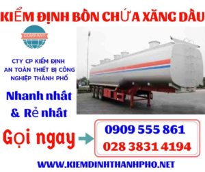 Hình ảnh kiểm định bồn chứa xăng dầu