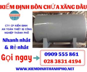 Hình ảnh kiểm định bồn chứa xăng dầu