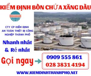 Hình ảnh kiểm định bồn chứa xăng dầu