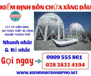 Hình ảnh kiểm định bồn chứa xăng dầu