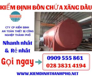 Hình ảnh kiểm định bồn chứa xăng dầu