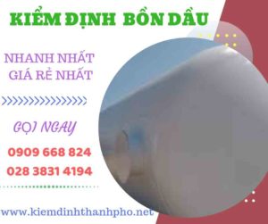 Hình ảnh Kiểm định bồn dầu