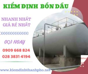 Hình ảnh Kiểm định bồn dầu