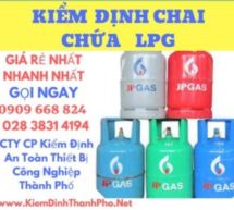 Hình ảnh kiểm định chai chứa LPG