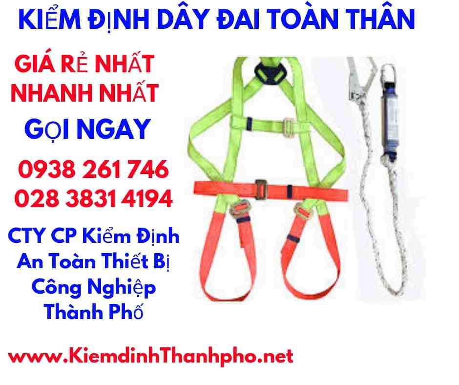 hình ảnh kiểm định dây đai toàn thân