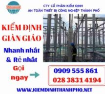 Hình ảnh kiểm định giàn giáo