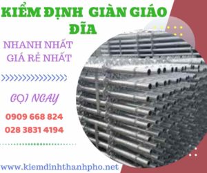 Hình ảnh kiểm định giàn giáo đĩa