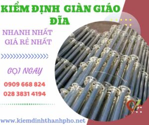 Hình ảnh kiểm định giàn giáo đĩa