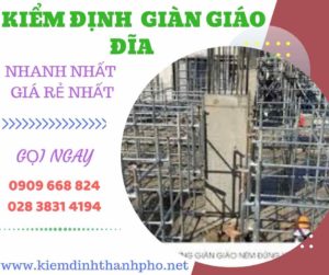 Hình ảnh kiểm định giàn giáo đĩa