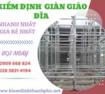 Kiểm định giàn giáo đĩa