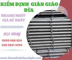 Hình ảnh kiểm định giàn giáo đĩa