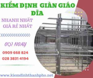 Hình ảnh kiểm định giàn giáo đĩa