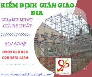 Hình ảnh kiểm định giàn giáo đĩa