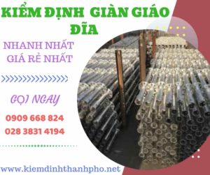 Hình ảnh kiểm định giàn giáo đĩa