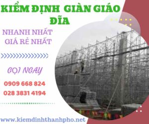 Hình ảnh kiểm định giàn giáo đĩa