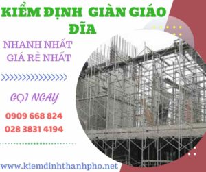 Hình ảnh kiểm định giàn giáo đĩa