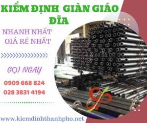 Hình ảnh kiểm định giàn giáo đĩa