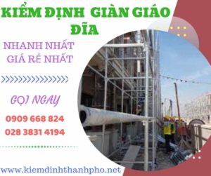 Hình ảnh kiểm định giàn giáo đĩa