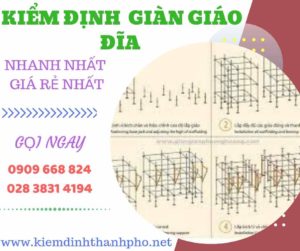 Hình ảnh kiểm định giàn giáo đĩa