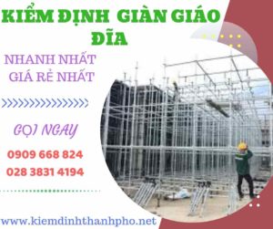 Hình ảnh kiểm định giàn giáo đĩa