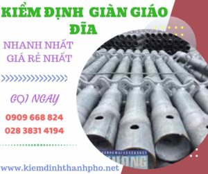 Hình ảnh kiểm định giàn giáo đĩa