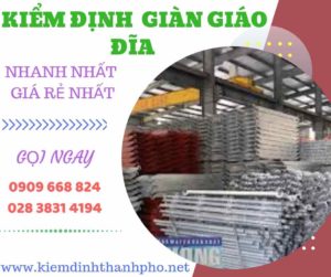 Hình ảnh kiểm định giàn giáo đĩa