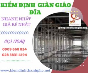 Hình ảnh kiểm định giàn giáo đĩa