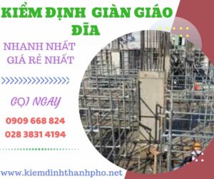 Hình ảnh kiểm định giàn giáo đĩa