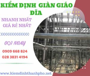 Hình ảnh kiểm định giàn giáo đĩa