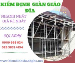 Hình ảnh kiểm định giàn giáo đĩa