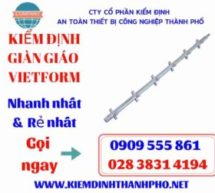 Hình ảnh kiểm định giàn giáo vietform