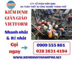 Hình ảnh kiểm định giàn giáo vietform