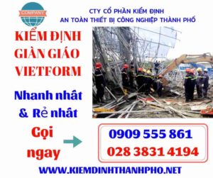 Hình ảnh kiểm định giàn giáo vietform