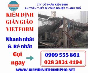 Hình ảnh kiểm định giàn giáo vietform