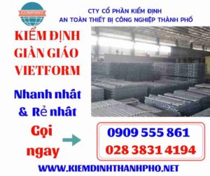 Hình ảnh kiểm định giàn giáo vietform