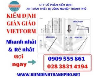 Hình ảnh kiểm định giàn giáo vietform