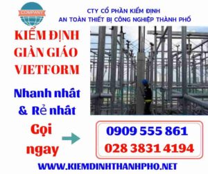 Hình ảnh kiểm định giàn giáo vietform